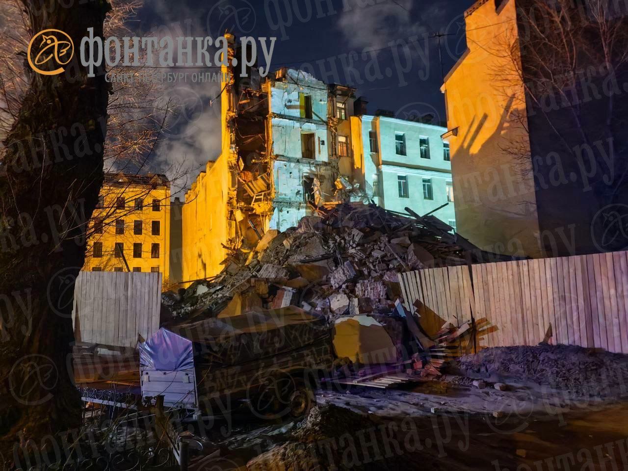 В Санкт-Петербурге обрушился шестиэтажный дом