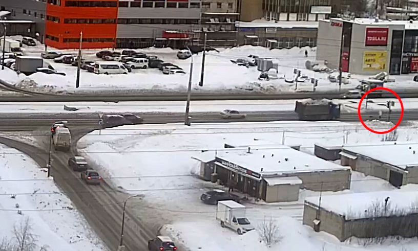 В Петрозаводске самосвал сбил девушку с собакой на пешеходном переходе