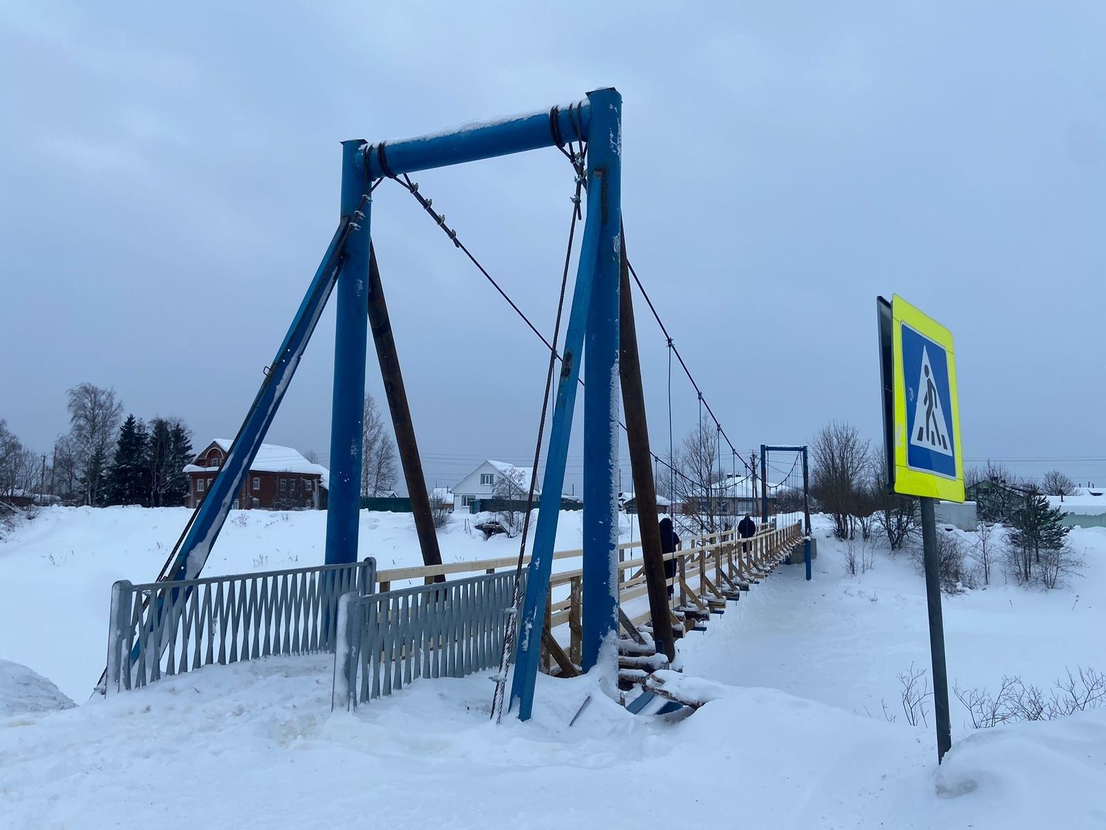 Завершился ремонт рухнувшего в Олонецком районе моста