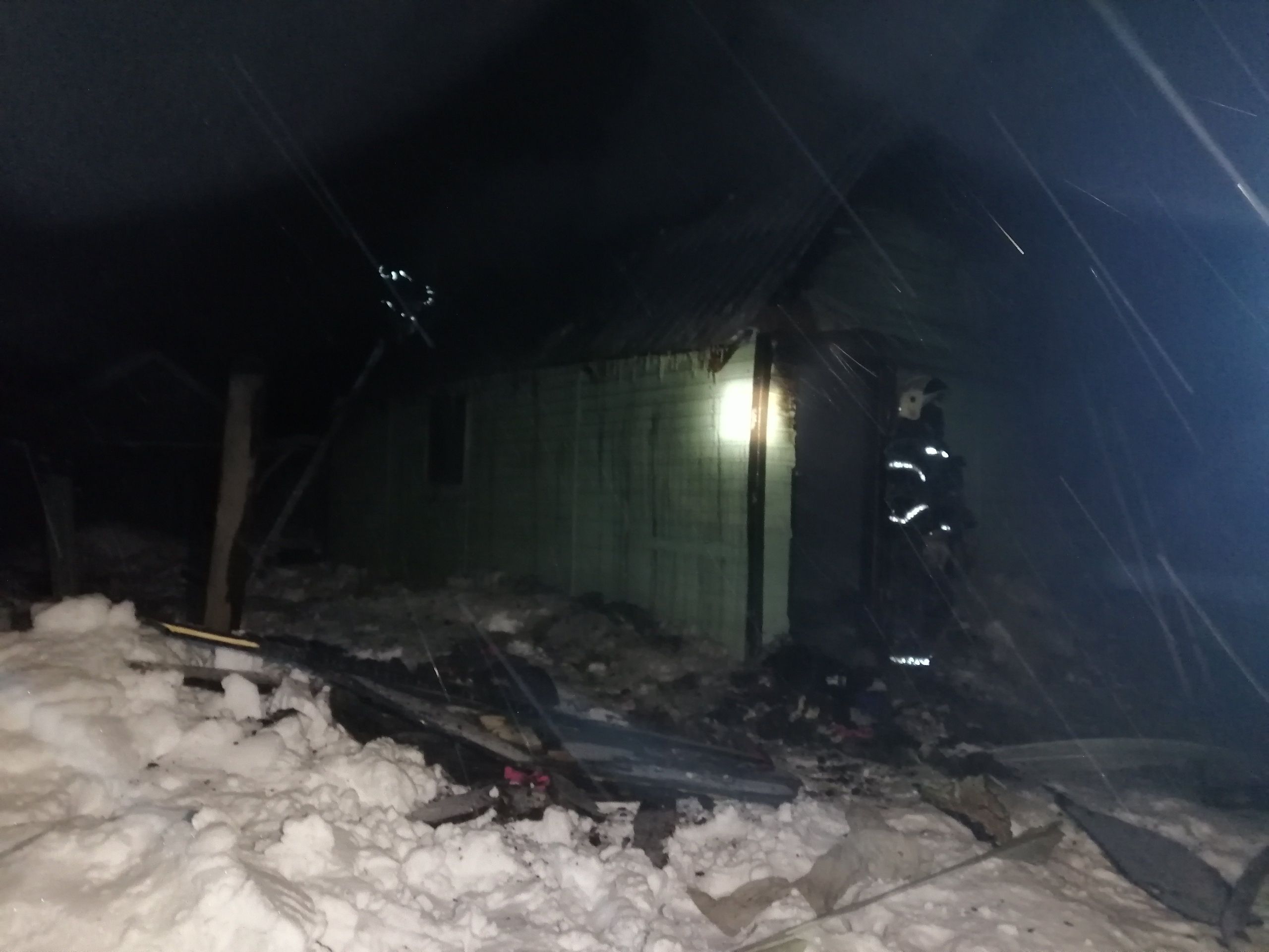 В Рождество на пожаре в Карелии погиб человек