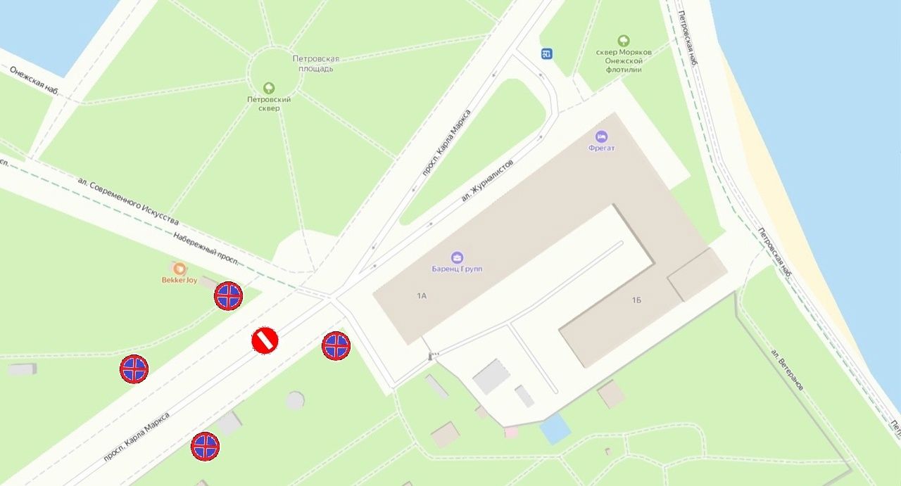 На участке в центре Петрозаводска запретят остановку и стоянку автомобилей