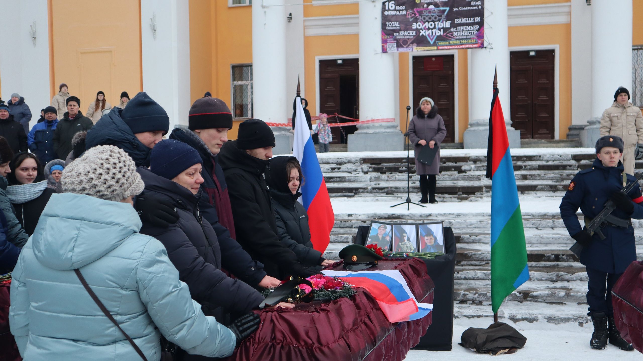 В Сегеже простились с тремя бойцами, погибшими в ходе СВО