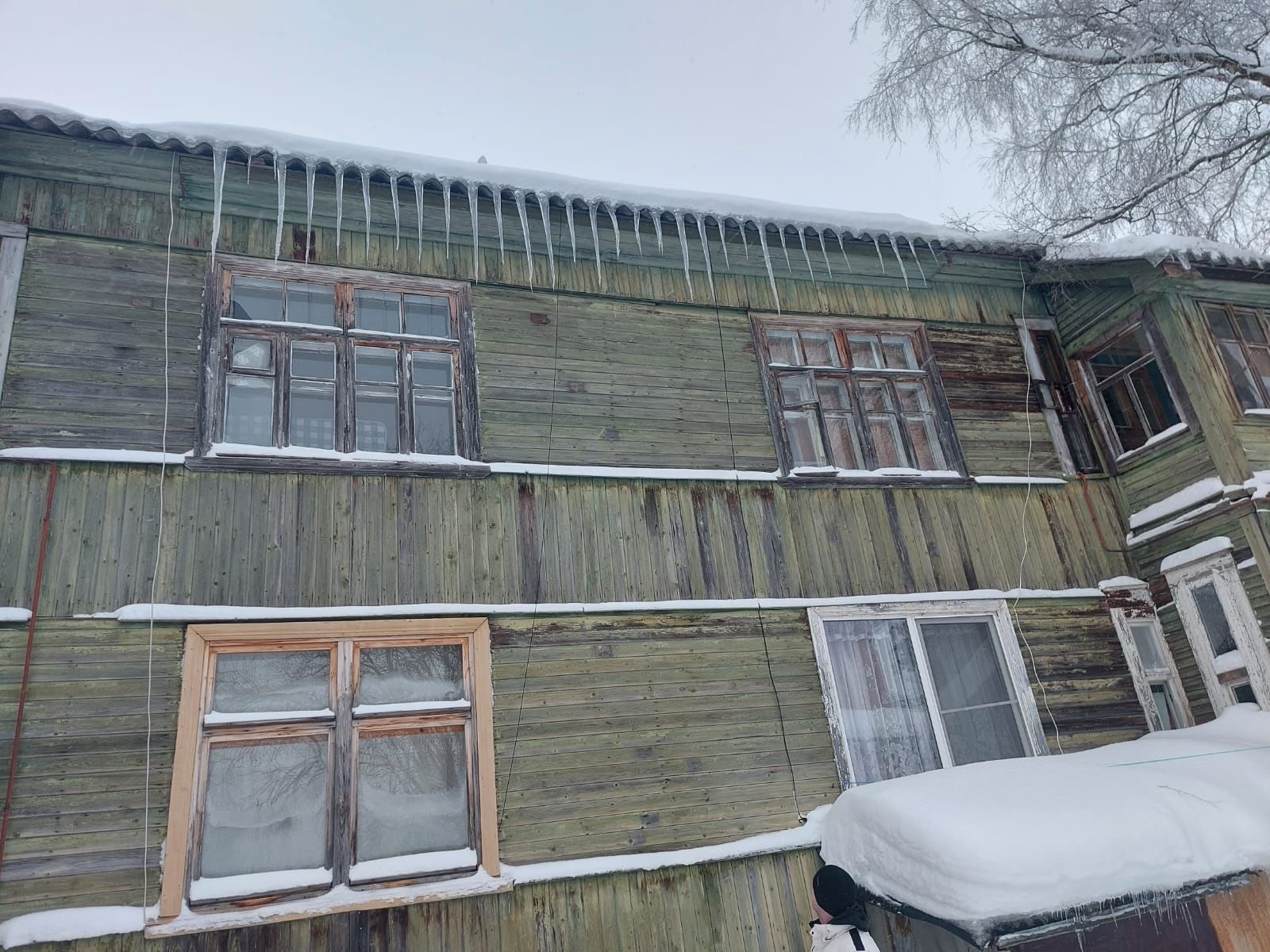 В аварийных домах Петрозаводска замерзают трубы