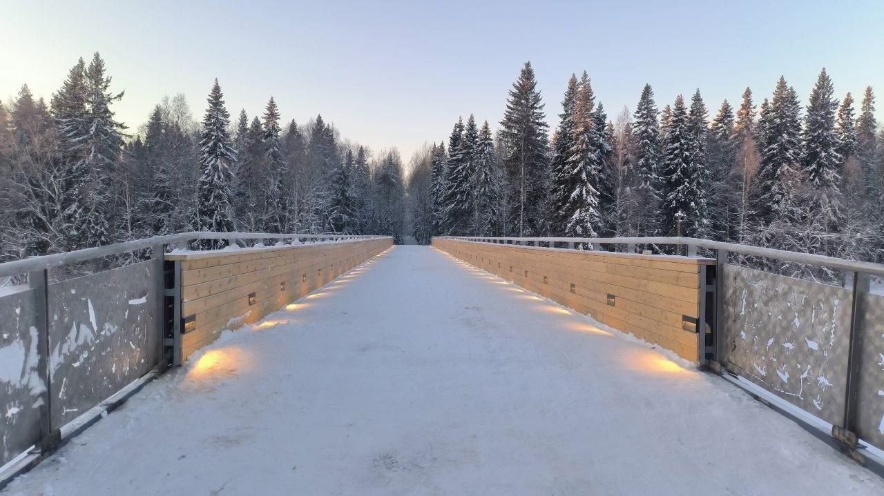 Завершилось строительство моста к «Петроглифам Залавруги» в Беломорске