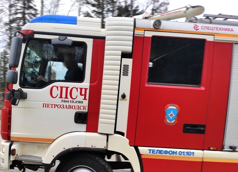 На заводе лесозаготовительной техники в Петрозаводске произошел пожар