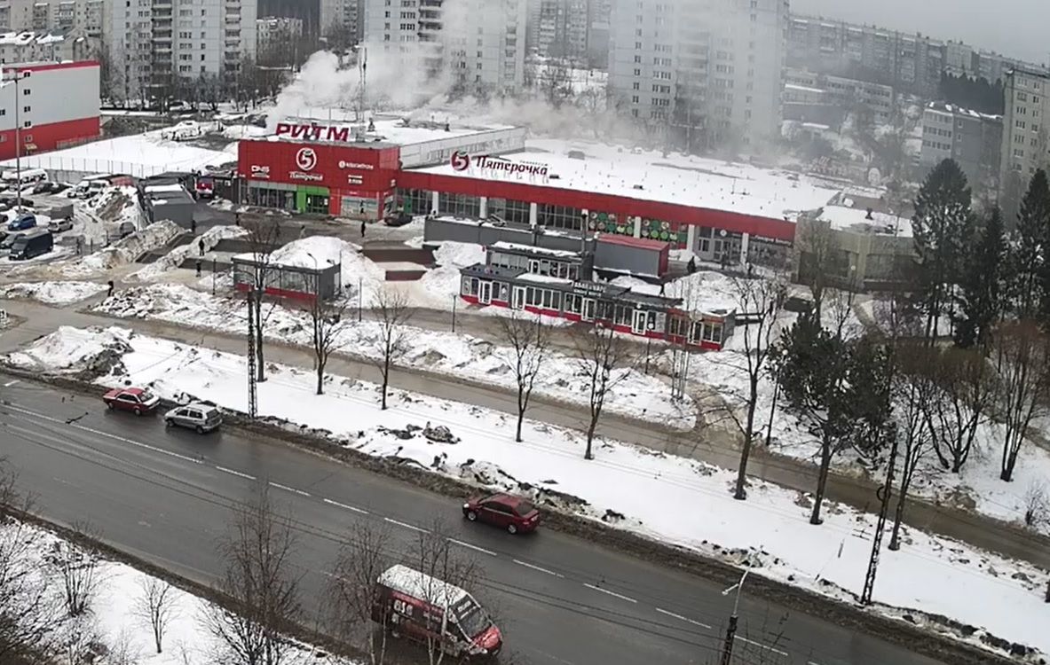 В Петрозаводске произошел пожар в торговом центре