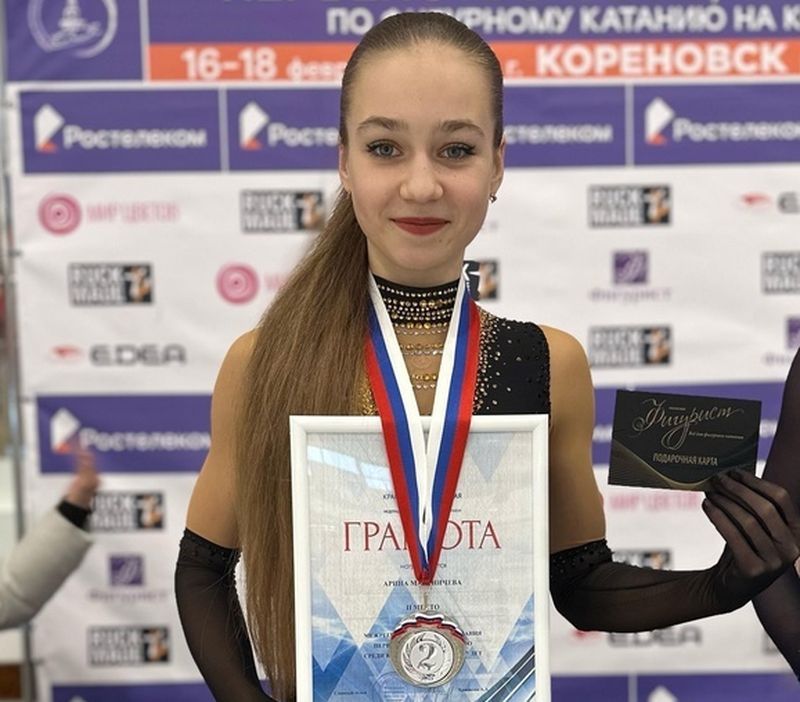 Спортсменка из Карелии завоевала медаль на российских соревнованиях по фигурному катанию