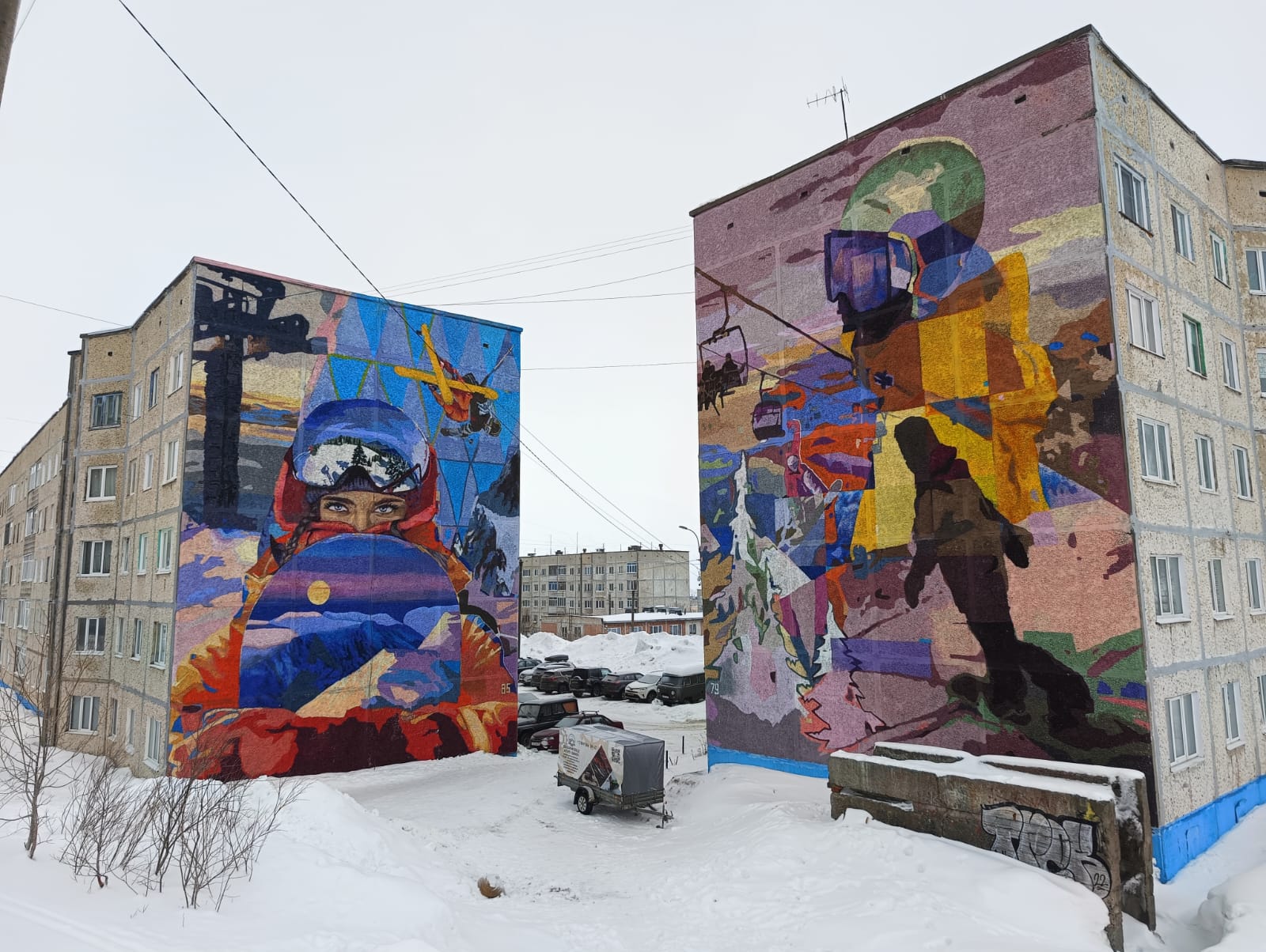 Муралы и остановки на стенах в соседнем с Карелией городе вызывали восторг петрозаводчан