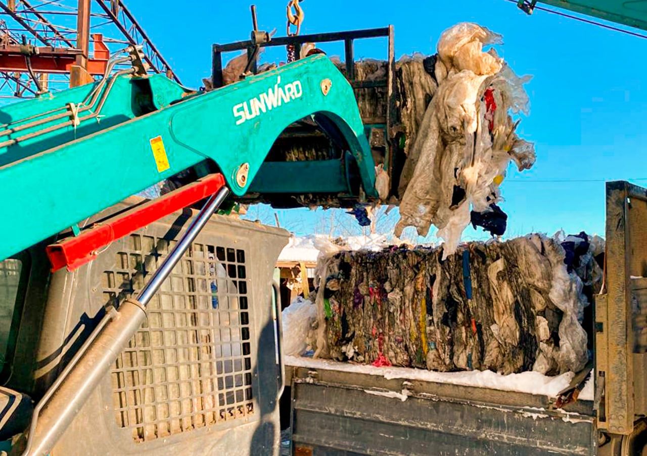 Карельское предприятие занимается переработкой пластиковой пленки