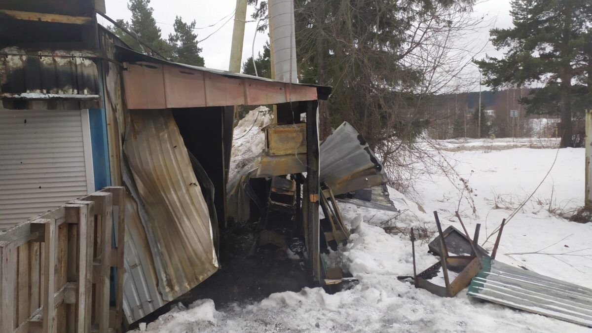В Петрозаводске горела шашлычная