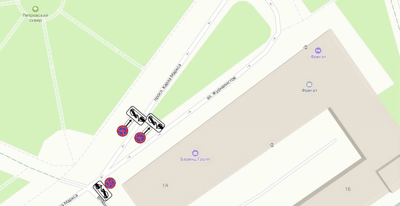 На участке в центре Петрозаводска временно запретят остановку транспорта