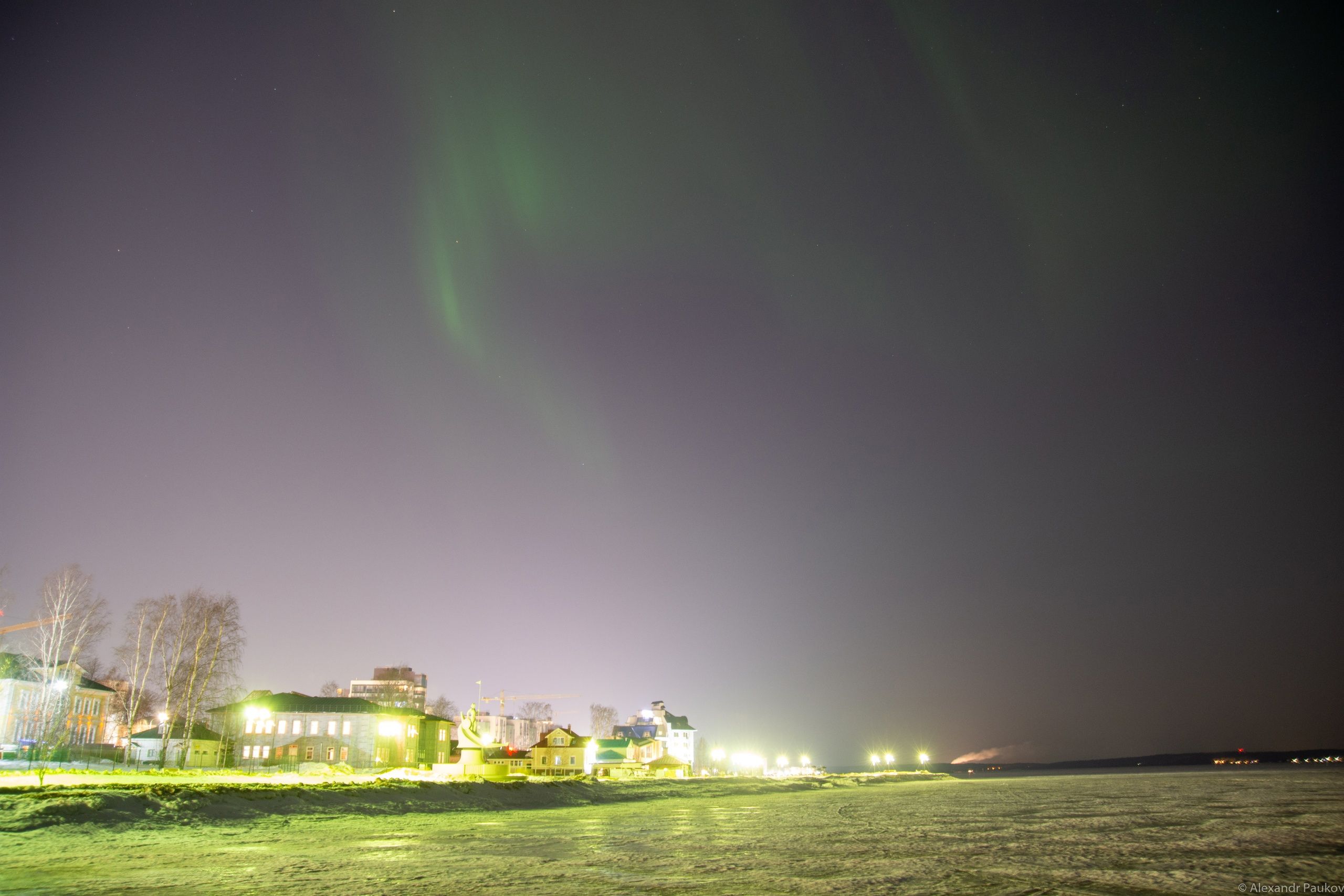 Северное сияние могли наблюдать в ночь на понедельник жители Карелии