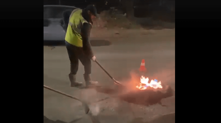 Начался ямочный ремонт одной из самых оживленных улиц Петрозаводска