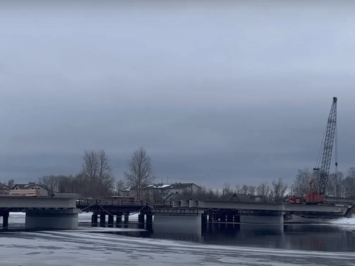 Новый мост в Прионежском районе готов на 80%