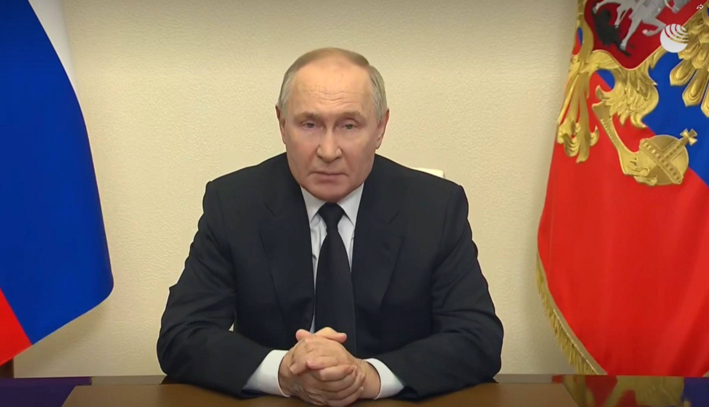 Владимир Путин выступил с обращением в связи с терактом в Подмосковье Владимир Путин выступил с обращением в связи с терактом в Подмосковье