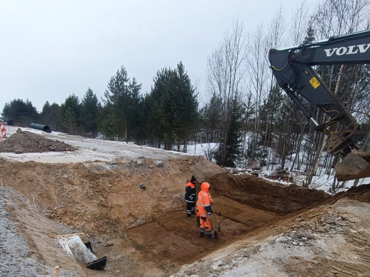 Начался ремонт дороги, соединяющей Карелию и Архангельскую область