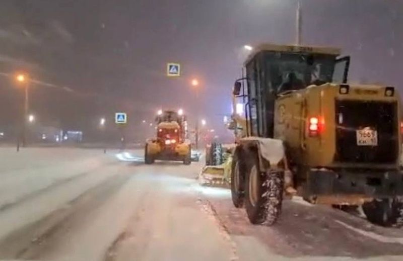 В Петрозаводске из-за снегопада введен режим ЧС