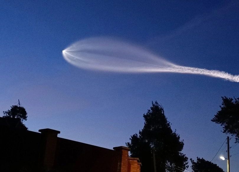 Жители Карелии наблюдали в небе пуск ракеты-носителя