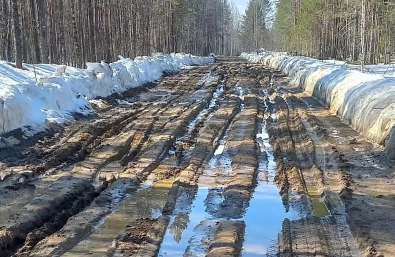 В Карелии из-за размытия перекрыта дорога к крупному поселку