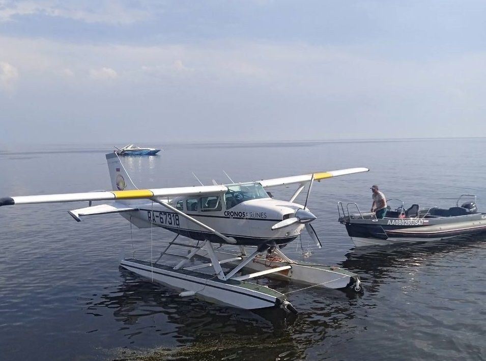 Карельские пилоты гидросамолета Cessna приняли участие в съемках российского фильма «Авиатор»