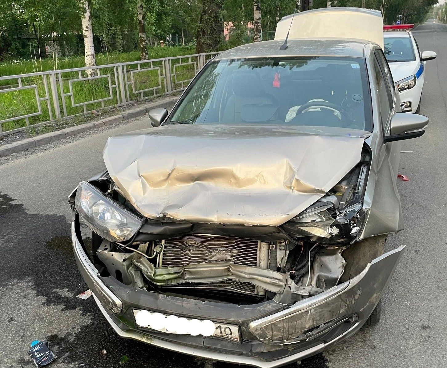 Молодой водитель получил травмы в ДТП в Петрозаводске