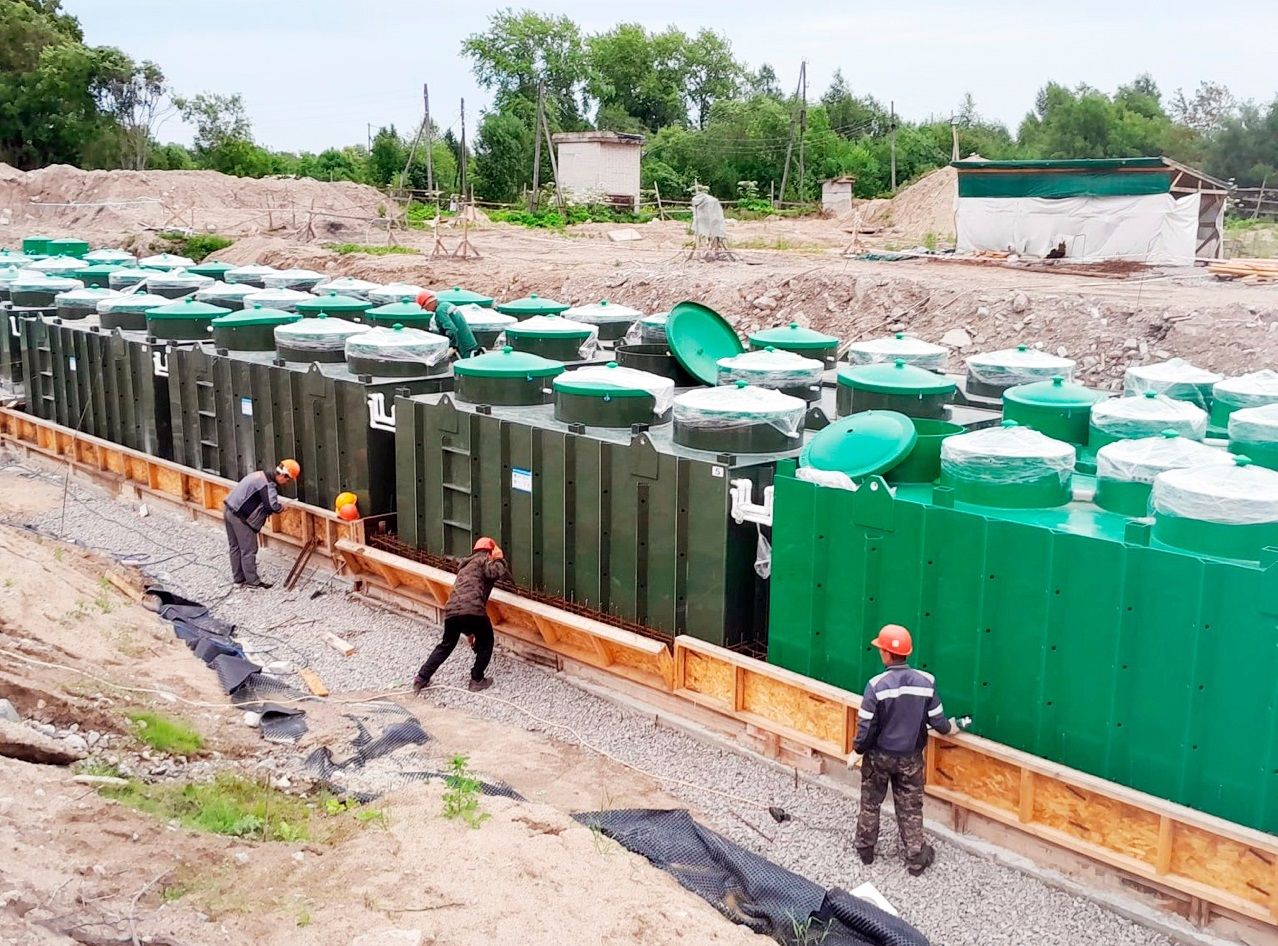 В Повенце реконструируют канализационные очистные сооружения