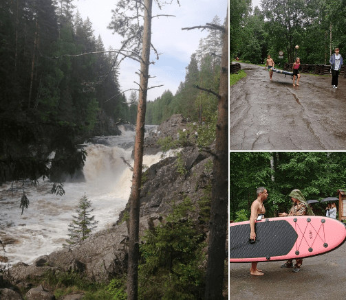 Любителей покататься на сапах задержали в заповеднике «Кивач»