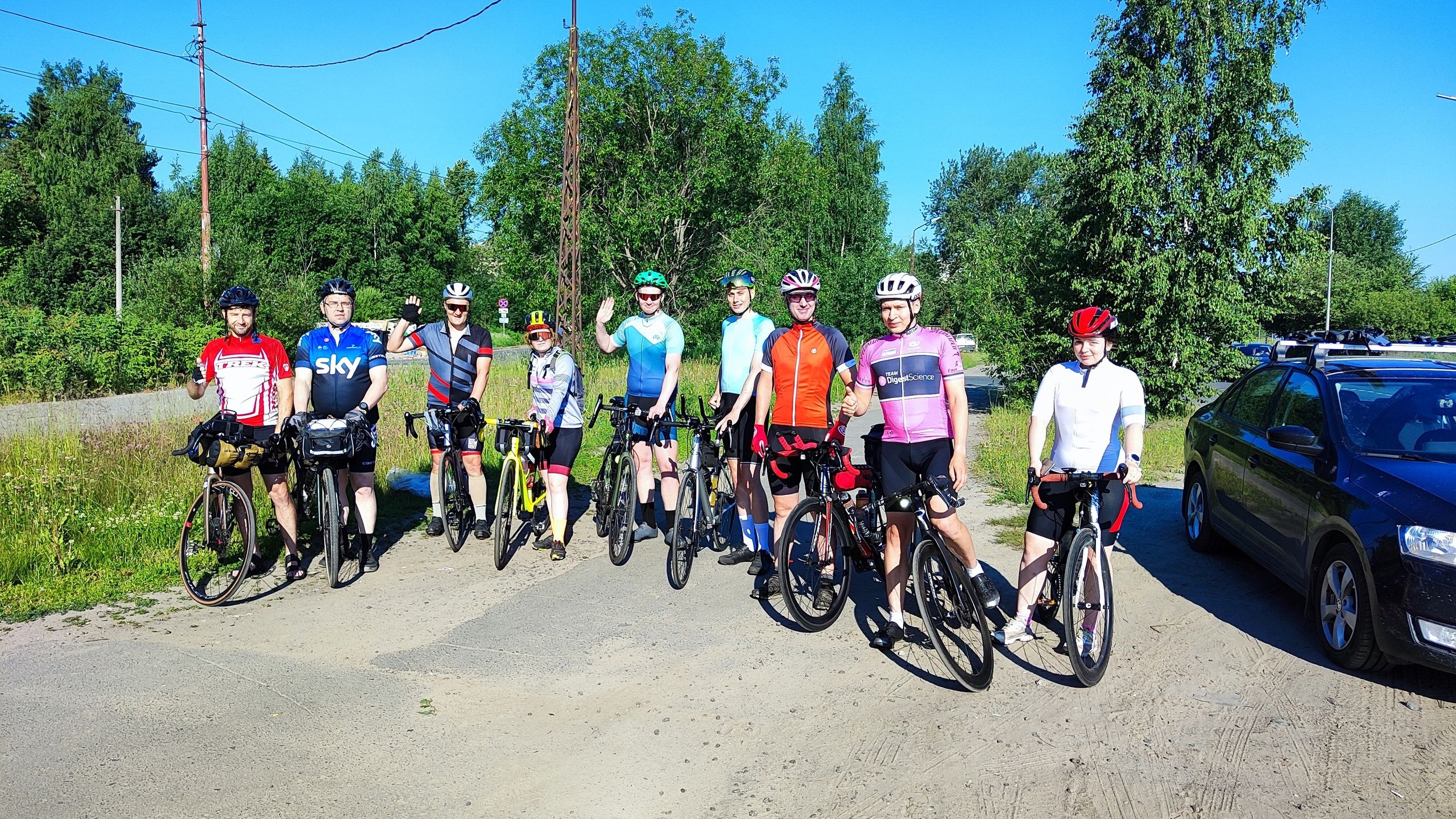 Пятеро петрозаводчан преодолели гонку в 300 км на велосипеде