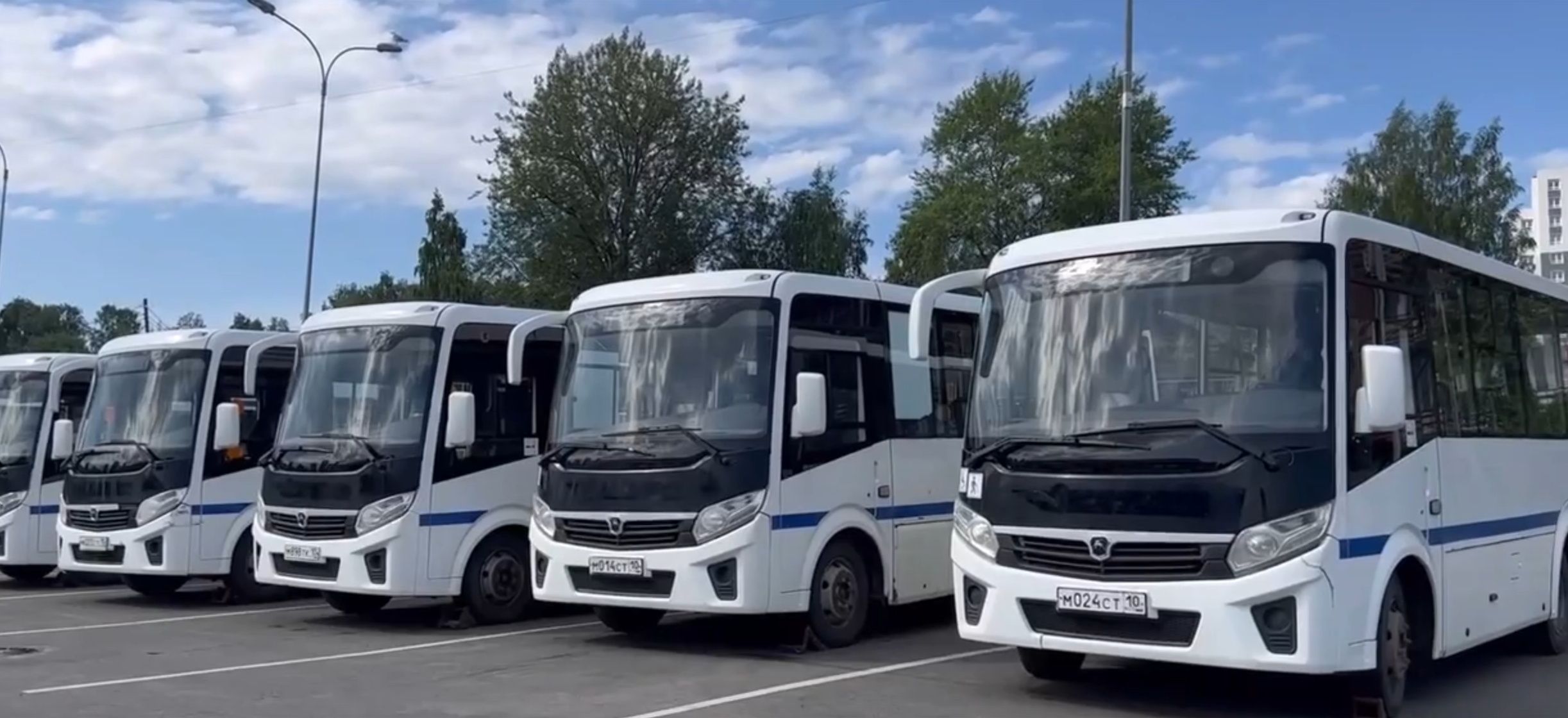 Петрозаводску передали пять автобусов «ПАЗ»