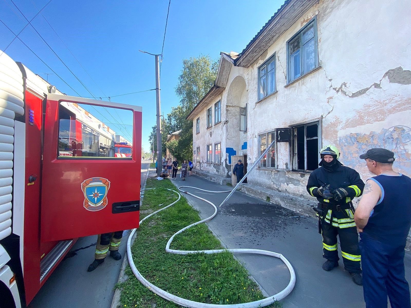 Стали известны подробности тушения пожара в Петрозаводске