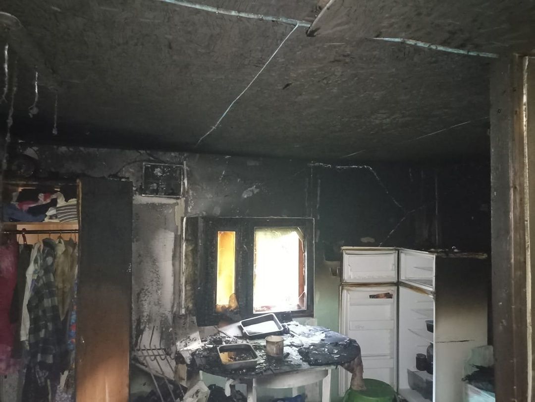 Дачный дом загорелся под Петрозаводском