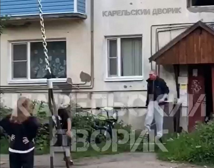 В МВД прокомментировали инцидент в карельском городе, где местный житель вышел во двор с ножом