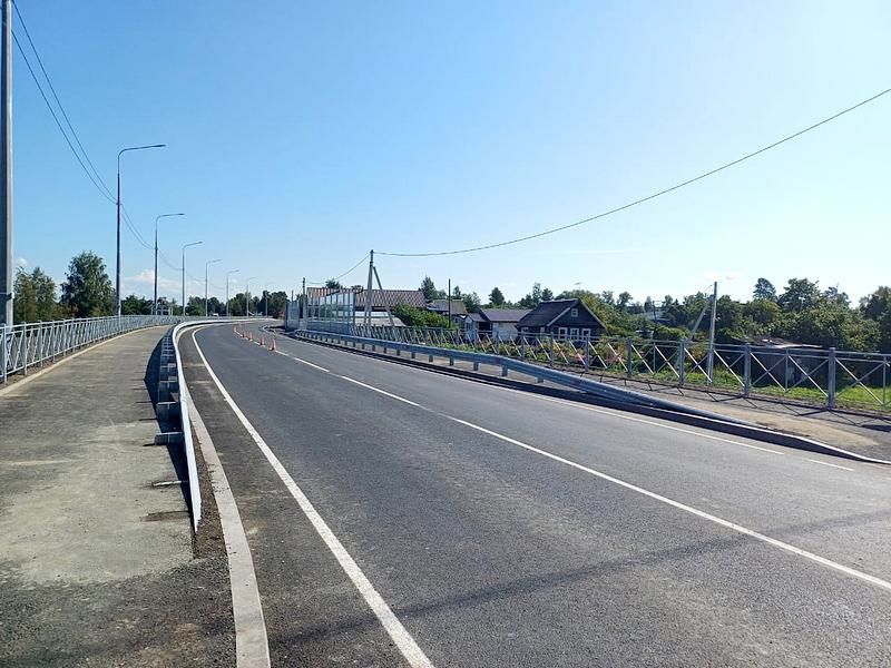 Завершено строительство моста в деревне Рыпушкалицы Олонецкого района