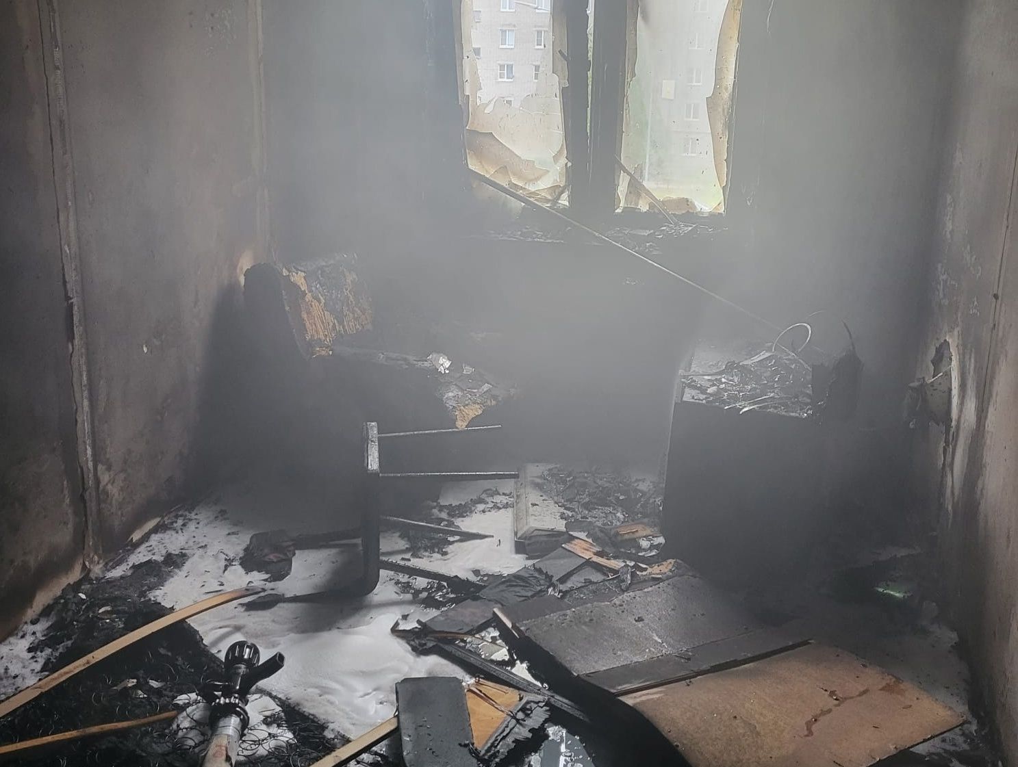 Троих детей спасли при пожаре в Карелии