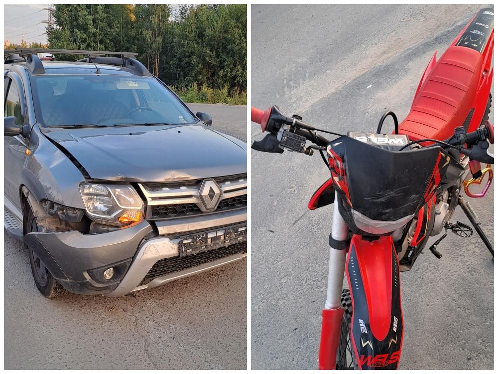 Два ребенка на питбайке получили травмы в ДТП в Петрозаводске