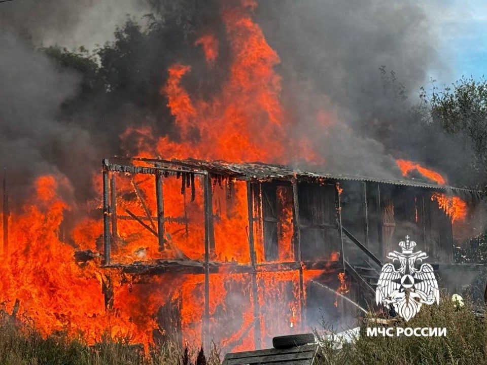 Два сарая сгорели в Петрозаводске за сутки