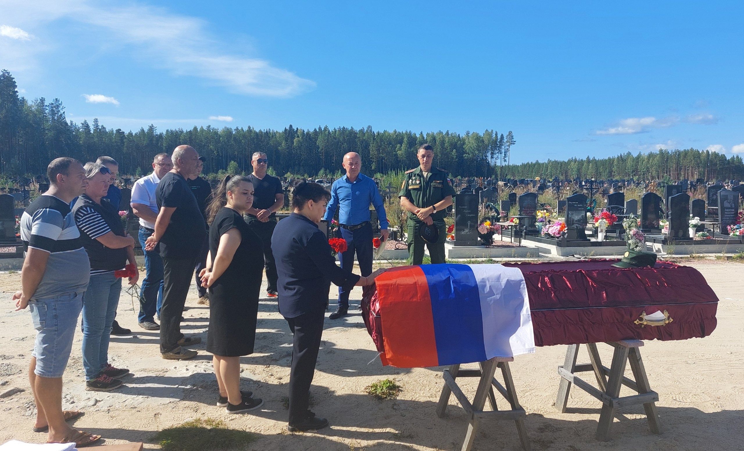 В Прионежье простились с погибшим в ходе СВО Николаем Абакумовым
