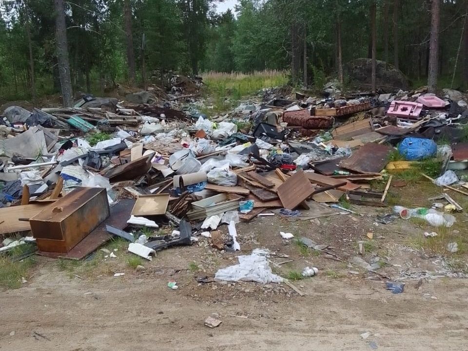 В Гридино убрали стихийную свалку, которой более 10 лет