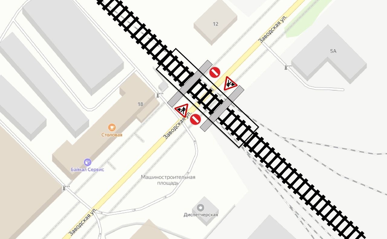 В Петрозаводске закроют движение по железнодорожному переезду