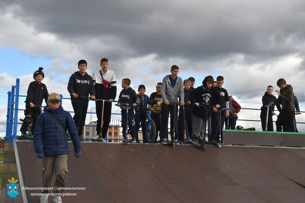 В городе Сортавала открыли новый скейт-парк