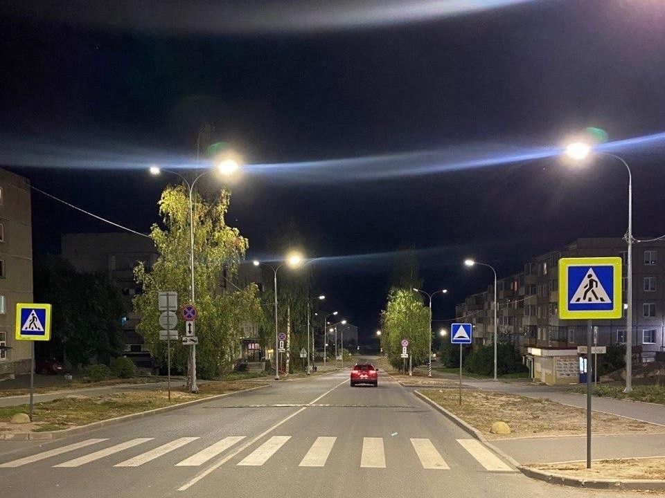 На двух улицах в Петрозаводске модернизировали освещение