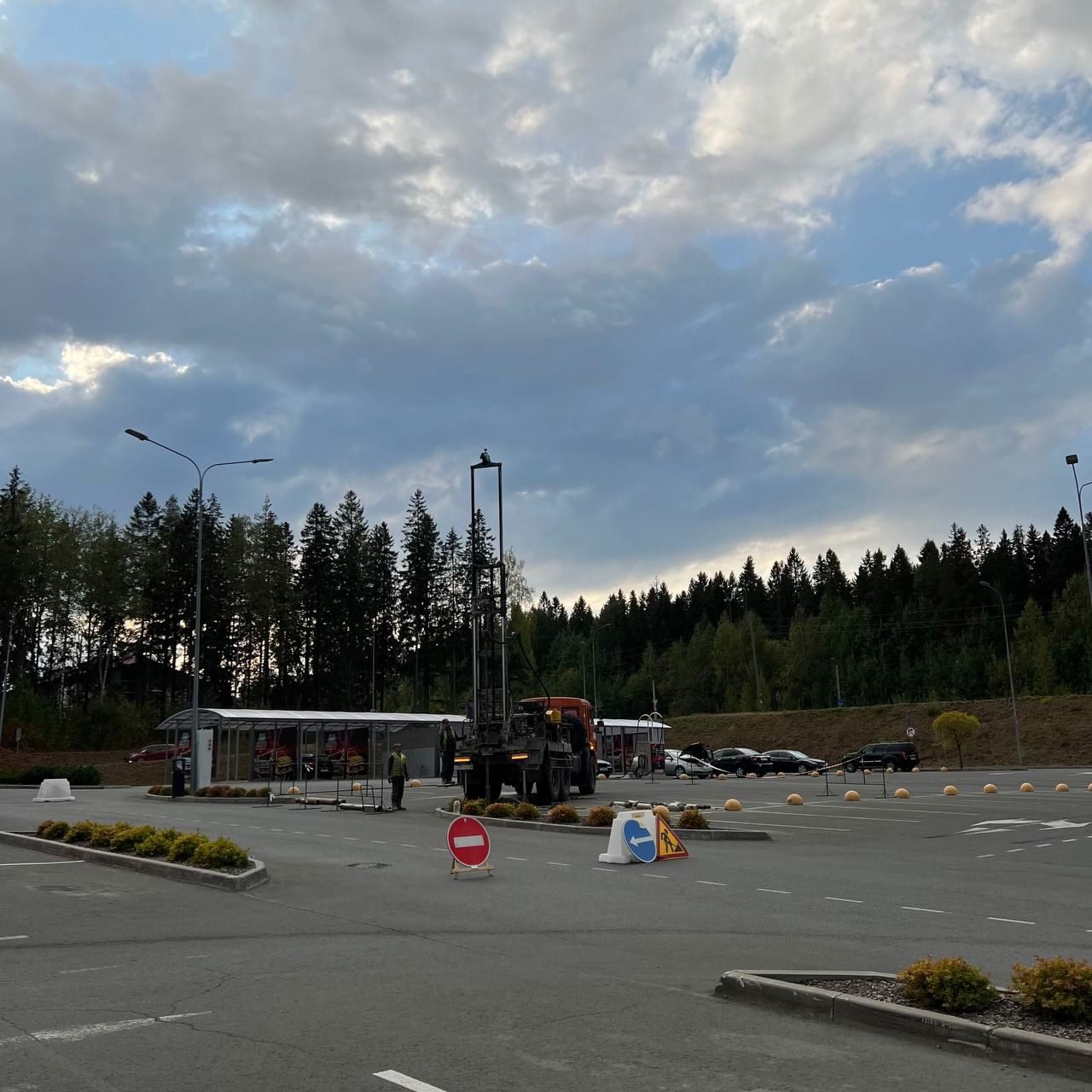 На площадке под будущий аквапарк в Петрозаводске начались геологические работы