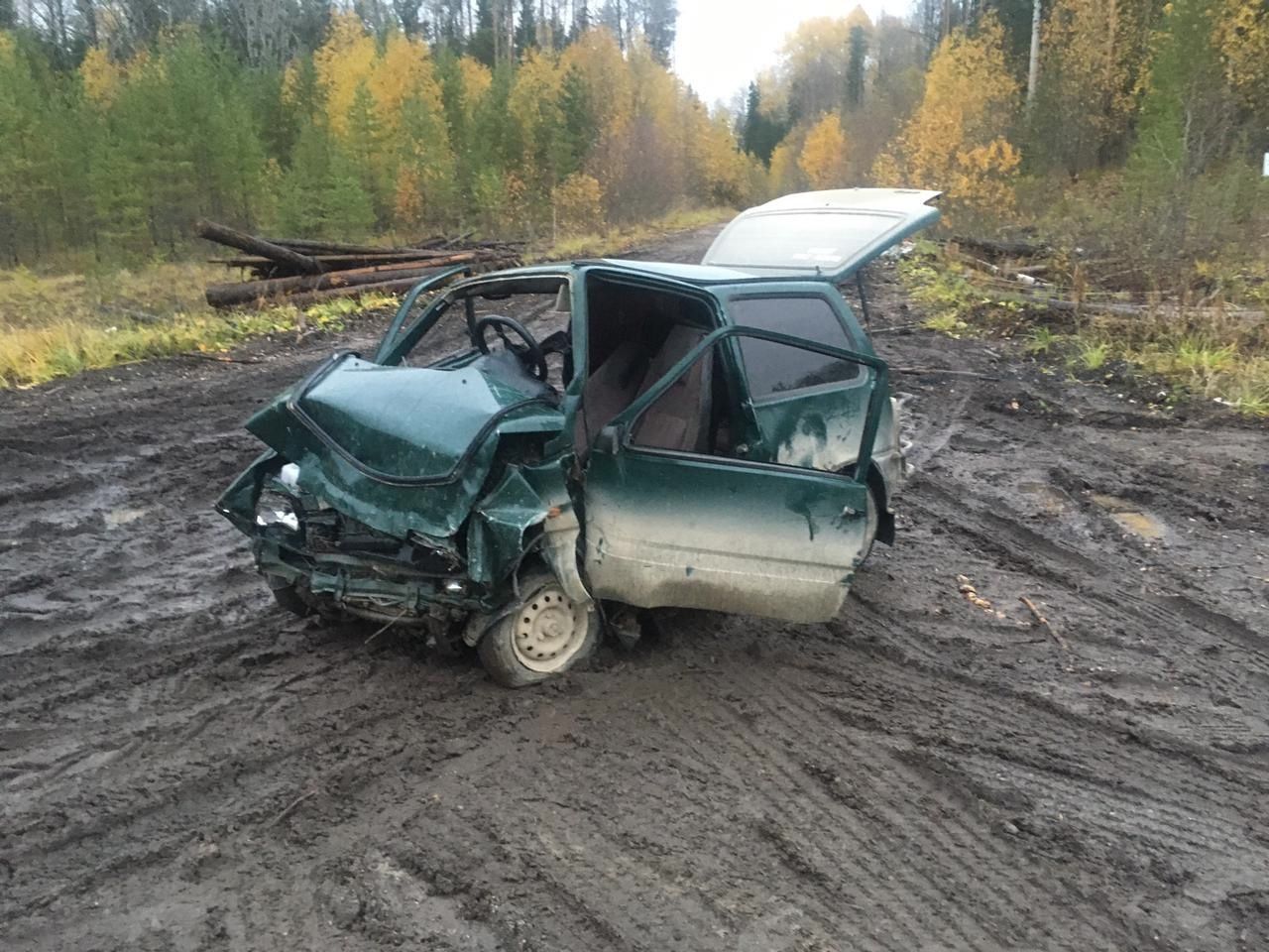 Четверо детей пострадали в столкновении «Оки» и «Лады Гранта» на трассе в Карелии
