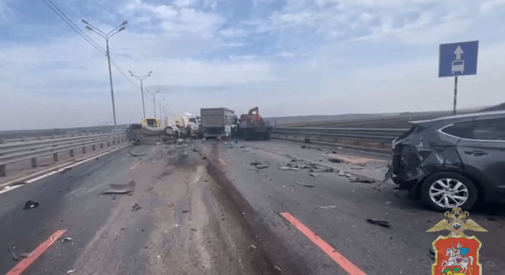 Три человека погибли в результате массовой аварии в Серпухове