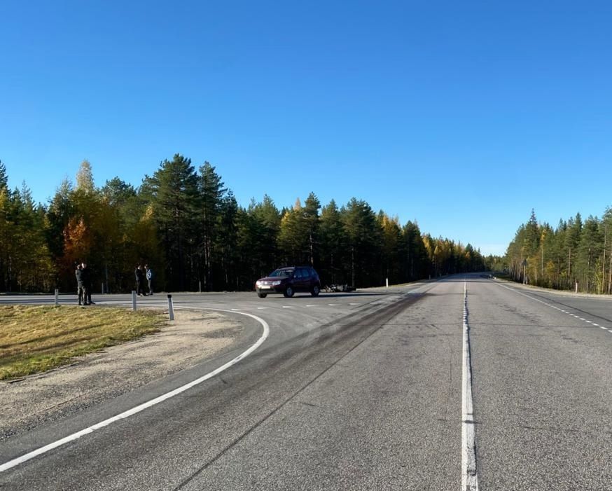 Мотоциклист госпитализирован после ДТП на трассе «Кола»