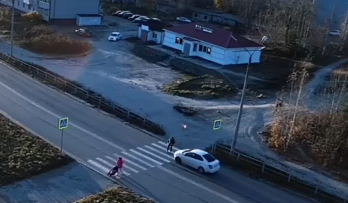 В Сегеже водитель сбила пенсионера на пешеходном переходе