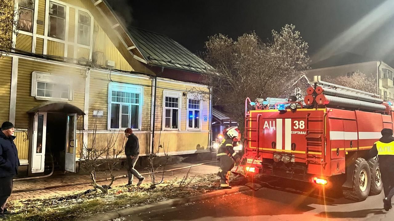 В городе Сортавала горел жилой дом