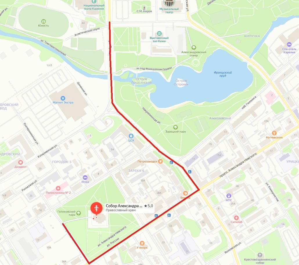 В центре Петрозаводска временно изменится схема движения