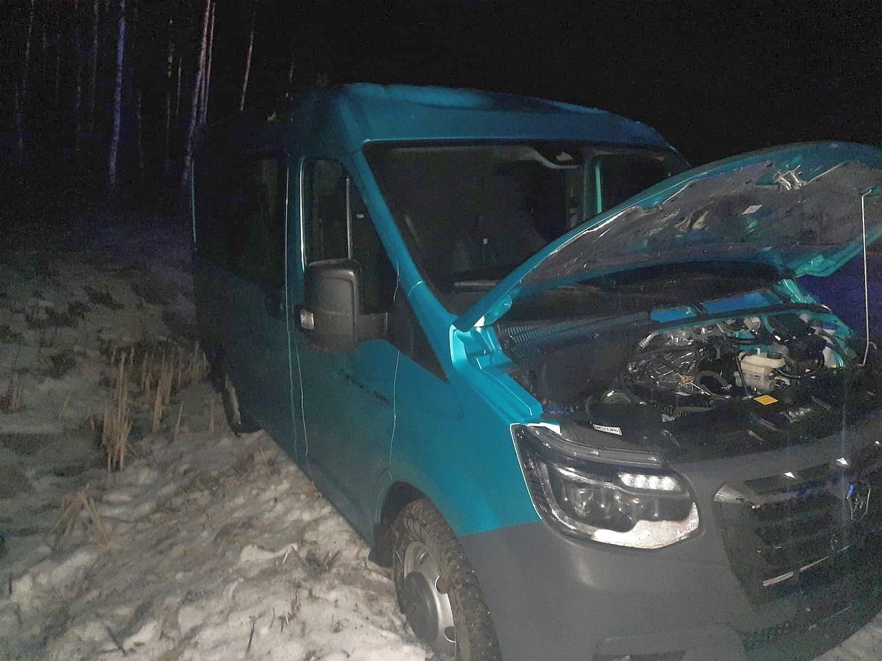 Под Петрозаводском опрокинулся автофургон, есть пострадавшие