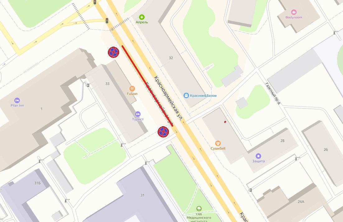 В центре Петрозаводска в новогоднюю ночь изменится схема движения